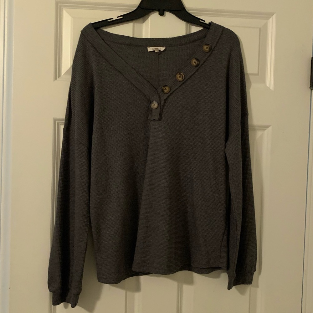 Waffle knit shirt!